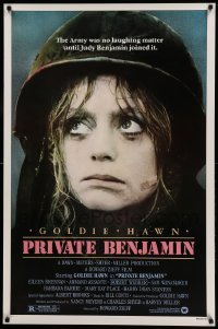 1r828 PRIVATE BENJAMIN 1sh '80 funny image of depressed soldier Goldie Hawn!