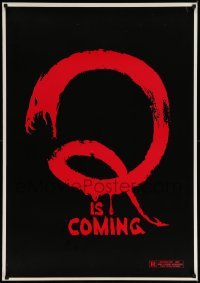 1r832 Q teaser 1sh '82 Winged Serpent Quetzalcoatl, Michael Moriarty, Candy Clark!