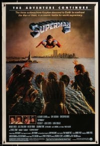 1r125 SUPERMAN II 27x40 commercial poster '06 Christopher Reeve, Stamp, great image of villains!