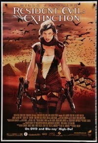 1r211 RESIDENT EVIL: EXTINCTION printer's test 28x41 video poster '07 zombie action Milla Jovovich!
