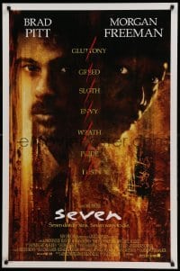 1r874 SEVEN int'l 1sh '95 David Fincher, Morgan Freeman, Brad Pitt, deadly sins!