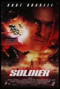 1r899 SOLDIER 1sh '98 Kurt Russell, Jason Scott Lee, great sci-fi image!
