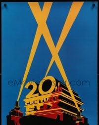 1r330 20TH CENTURY FOX 24x36 special '87 great artwork of classic logo!