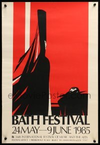 1r088 36TH INTERNATIONAL FESTIVAL OF MUSIC & THE ARTS 16x24 English music poster '85 silkscreen art!