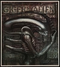1r331 ALIEN 20x22 special '90s Ridley Scott sci-fi classic, cool H.R. Giger art of monster!