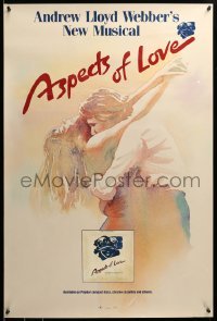 1r089 ASPECTS OF LOVE 24x36 music poster '90 Ann Crumb, Trevor Nunn Broadway musical!