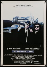 1r117 BLUES BROTHERS REPRO 27x39 special '80s John Belushi & Dan Aykroyd, John Landis classic!