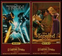 1r364 EL CAPITAN THEATRE 16x17 special '10 great ads for Tron Legacy, Tangled and more!