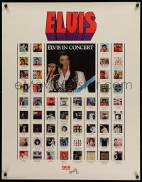 1r096 ELVIS PRESLEY 28x36 music poster '77 image of The King singing and many album covers!