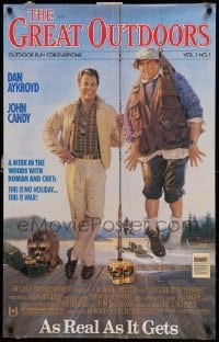 1r381 GREAT OUTDOORS 24x38 special '88 Dan Aykroyd, John Candy, great magazine cover art!