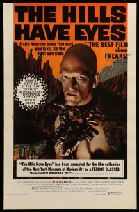 1r383 HILLS HAVE EYES 11x17 special '78 Wes Craven, creepy sub-human Michael Berryman!