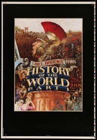 1r384 HISTORY OF THE WORLD PART I printer's test 28x41 special '81 art of Mel Brooks by John Alvin!