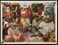 1r074 JANET KRUSKAMP 13x17 art print '01 wonderful artwork, Teddy Bear Wear!