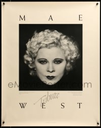 1r079 MAE WEST TRIBUTE #142/500 22x28 art print '81 great close-up portrait by Max King!