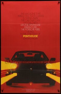 1r053 PENTHOUSE MAGAZINE 30x46 advertising poster '83 Porsche Spyder!