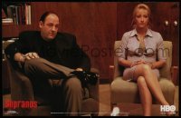 1r021 SOPRANOS tv poster '01 James Gandolfini as Tony Soprano, Edie Falco as Carmelo!