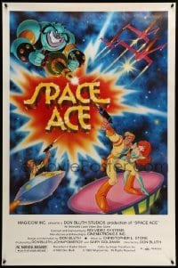 1r427 SPACE ACE 27x41 special '83 Don Bluth animated interactive laserdisc arcade game!