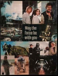 1r431 STAR WARS 16x21 special '77 George Lucas classic, montage of stars/scenes, Dynamite magazine!