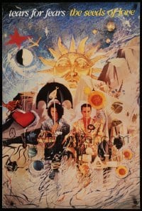 1r114 TEARS FOR FEARS 24x36 music poster '89 The Seeds of Love, really cool art and image!