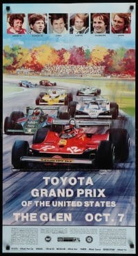 1r453 TOYOTA GRAND PRIX OF THE UNITED STATES 20x37 special '79 Michael Turner art!