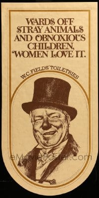 1r060 W.C. FIELDS 12x23 advertising poster '72 Scott paper ad with iconic art of Fields w/cards!