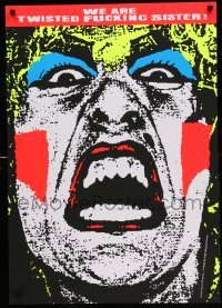 1r458 WE ARE TWISTED F***ING SISTER heavy stock 24x34 special '14 Dee Snider, art by Art Chantry!