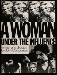 1r460 WOMAN UNDER THE INFLUENCE 24x33 special '74 Cassavetes, images of cast, cool design!