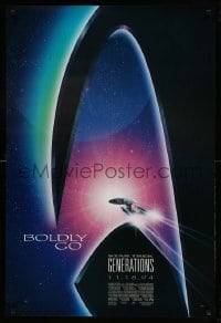 1r927 STAR TREK: GENERATIONS int'l advance 1sh '94 cool sci-fi art of the Enterprise, Boldly Go!