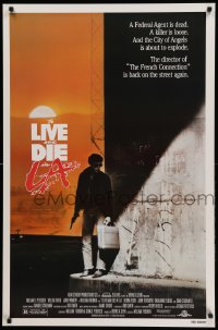 1r958 TO LIVE & DIE IN L.A. 1sh '85 William Friedkin, counterfeit & murder thriller!