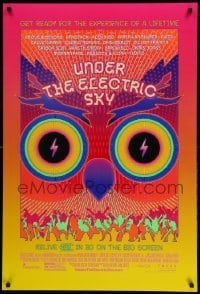 1r968 UNDER THE ELECTRIC SKY DS 1sh '14 cool wild psychedelic art image of owl!