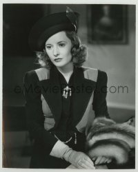 1s069 ALWAYS GOODBYE 7.5x9.25 still '38 close portrait of Barbara Stanwyck in cool outfit w/ fur!