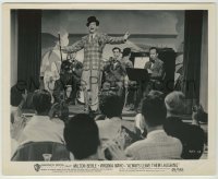 1s070 ALWAYS LEAVE THEM LAUGHING 8.25x10 still '49 great image of Milton Berle on stage with band!