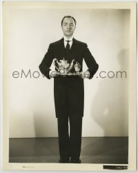 1s111 BARONESS & THE BUTLER 8x10.25 still '38 dapper William Powell holding tray with teapot!