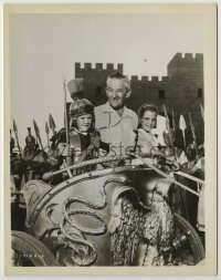 1s122 BEN-HUR candid 8x10.25 still '60 director William Wyler in chariot with his kids in costume!