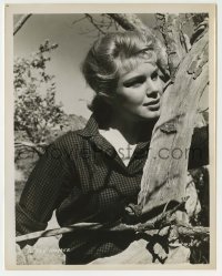 1s126 BETSY PALMER 8x10.25 still '50s great close up of the pretty actress posing by tree!