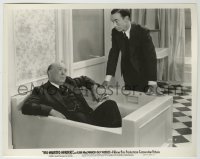 1s131 BIG HEARTED HERBERT 7.75x10 still '34 guy stares at Guy Kibbee fully dressed in bathtub!