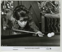 1s147 BLISS OF MRS. BLOSSOM 8x9.25 still '68 great close up of Shirley MacLaine shooting pool!