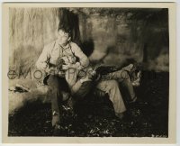 1s157 BLUE STEEL 8.25x10 still '34 young John Wayne with gun holds Gabby Hayes in his lap!