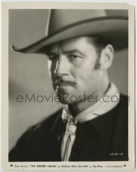 1s163 BORDER LEGION 8x10.25 still '30 great portrait of cowboy Jack Holt with an intense stare!