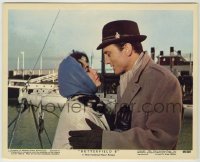 1s012 BUTTERFIELD 8 color 8x10 still #12 '60 Elizabeth Taylor & Laurence Harvey on the waterfront!