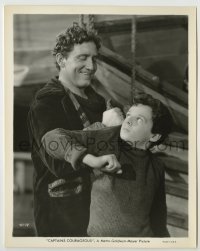 1s192 CAPTAINS COURAGEOUS 8x10 still '37 Spencer Tracy laughs as he grabs Freddie Bartholomew!