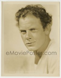 1s206 CHARLES BICKFORD 8x10.25 still '30s great head & shoulders portrait of the tough actor!