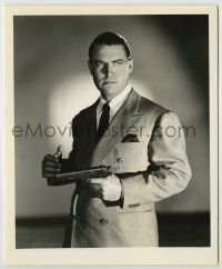 1s249 CONFESSIONS OF BOSTON BLACKIE 8.25x10 still '41 portrait of Chester Morris w/gun by MB Paul!