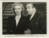 1s311 FIFTH AVENUE GIRL 8x10.25 still '39 close up of worried Ginger Rogers & Walter Connolly!