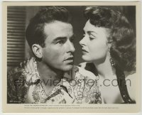 1s338 FROM HERE TO ETERNITY 8.25x10 still '53 close up of worried Montgomery Clift & Donna Reed!