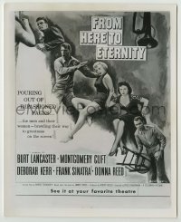 1s339 FROM HERE TO ETERNITY 8.25x10 still '53 cool cast montage used in newspaper ads!