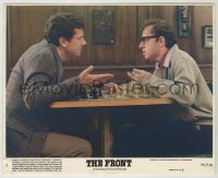 1s019 FRONT 8x10 mini LC #2 '76 Woody Allen playing chess with communist contact Michael Murphy!