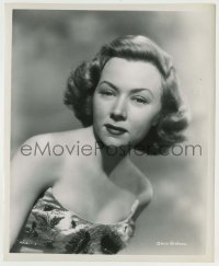 1s367 GLORIA GRAHAME 8.25x10 still '40s sexy close portrait in low-cut embroidered dress!