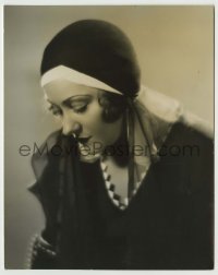 1s368 GLORIA SWANSON deluxe 7.5x9.5 still '30 portrait of the star from What A Widow, lost film!