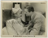 1s419 HAVANA WIDOWS 8x10.25 still '33 Lyle Talbot comforts Joan Blondell, who's sick in bed!